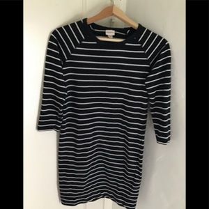 Mid sleeve cotton tee dress